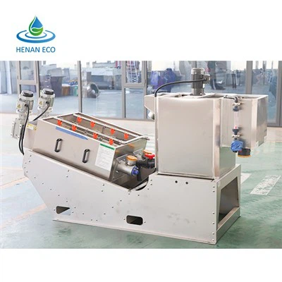 Kommunal va sanoat oqava suvlari uchun loyni suvsizlantirish mashinasi vintli press